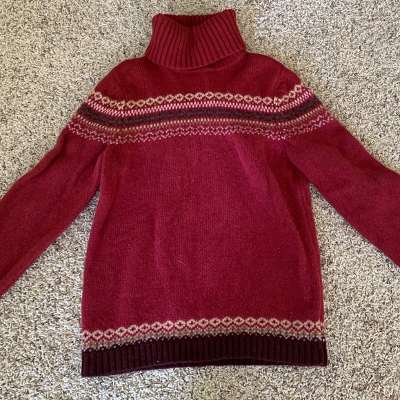 Eddie Bauer Fair Isle Turtleneck - Picture 1 of 5